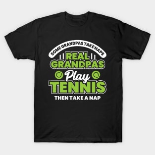 Funny Tennis Grandpa Grandfather Gift T-Shirt